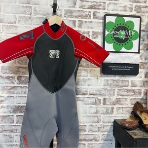 Body glove Kids Red and Gray Wetsuit youth 12